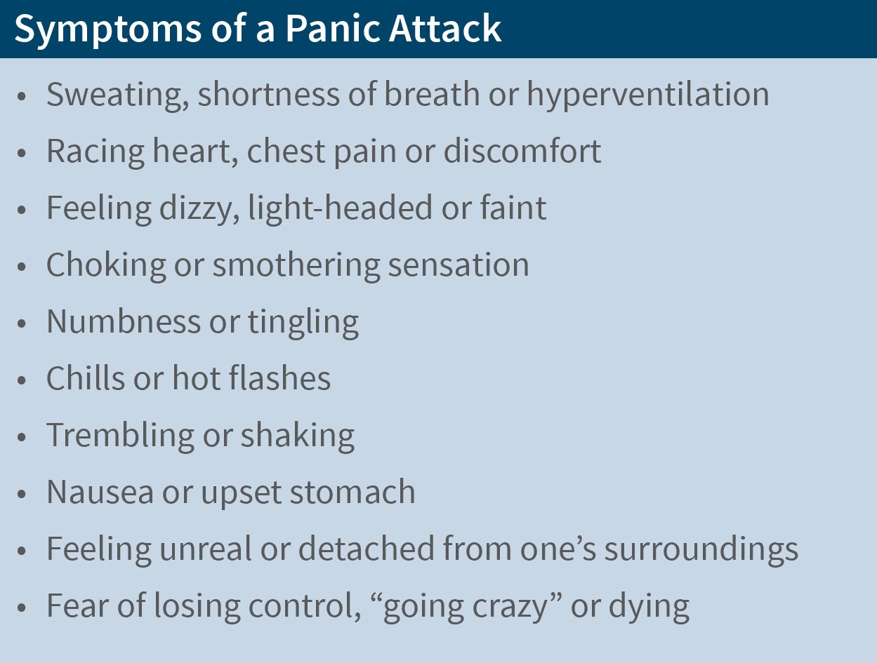 Attack anxiety panic attack vs 